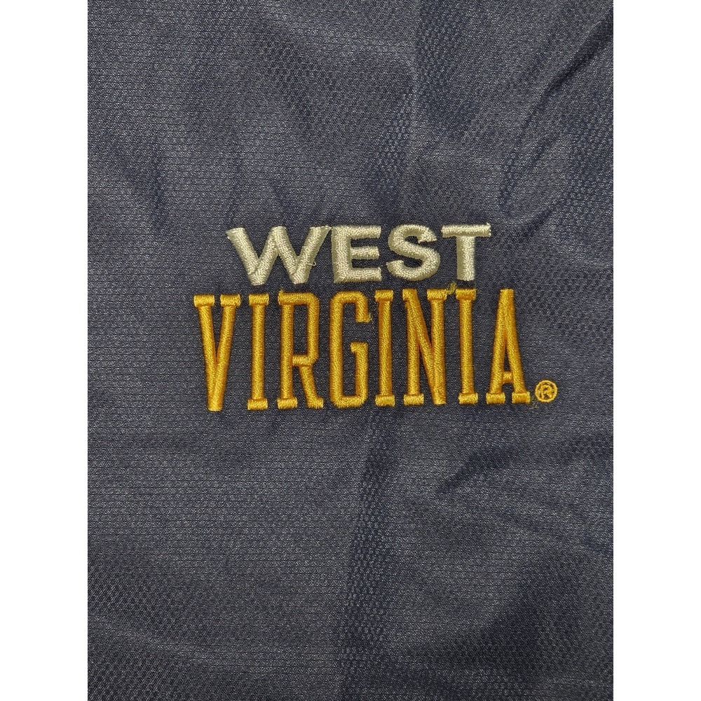 West Virginia Mountaineers Jacket Mens Large Pull Over Windbreaker 1/4 Zip - Picture 2 of 8